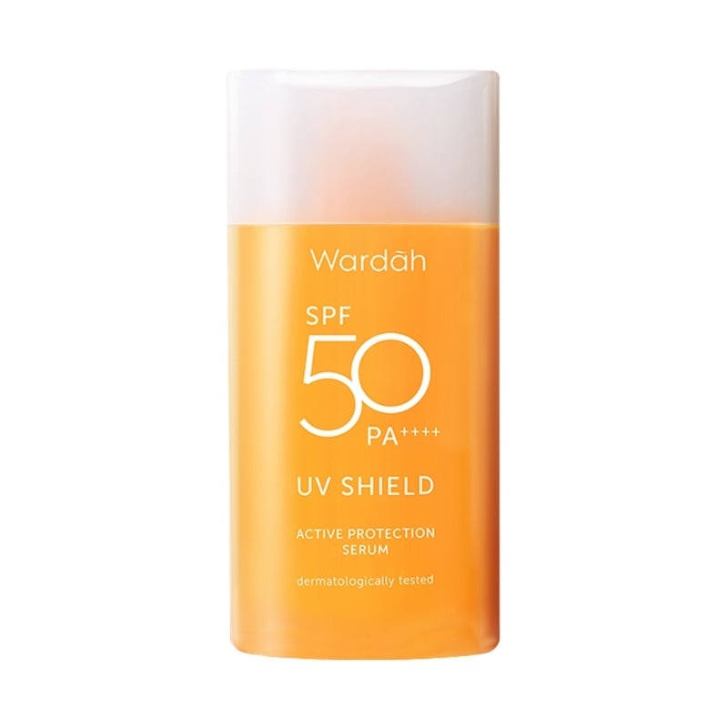 Wardah UV Shield Active Protection Serum SPF 50+. (Tokopedia)