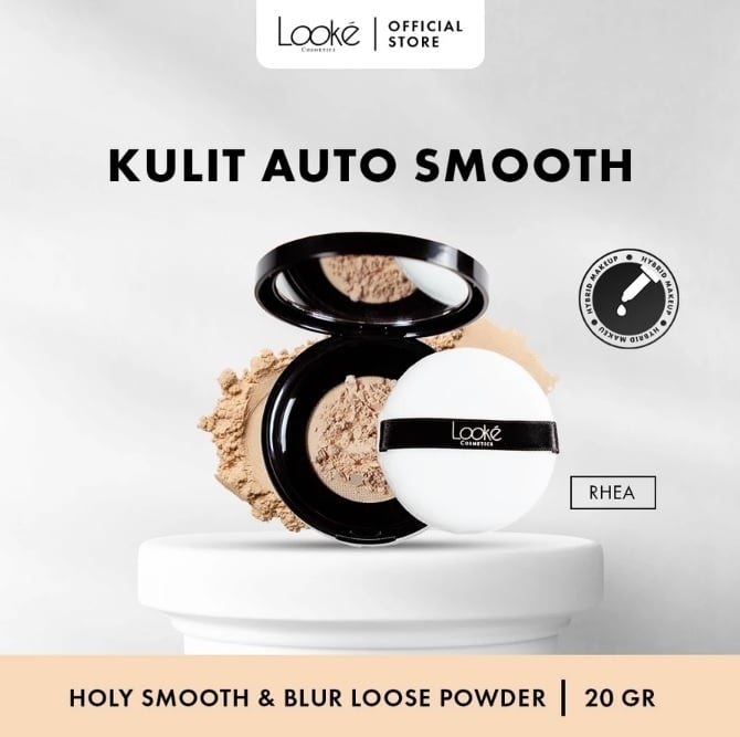 Looke Holy Smooth & Blur Loose Powder (Shopee)
