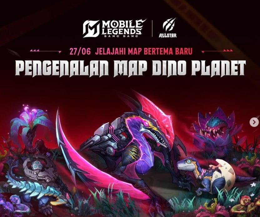 Map Dino di MLBB. (Instagram)