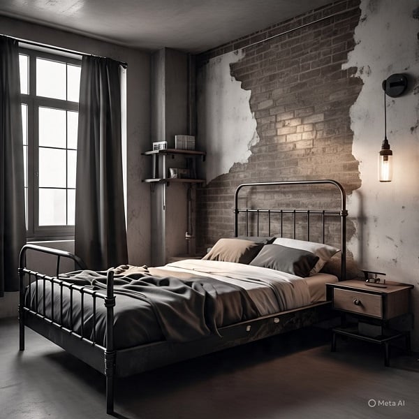 Inspirasi desain kamar minimalis ukuran 3x3. (Dibuat dengan Gemini AI)