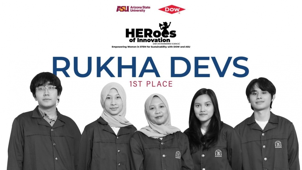 Tim Rukkha Devs dari ITB, Juara Pertama HERoes of Innovation. (ist)