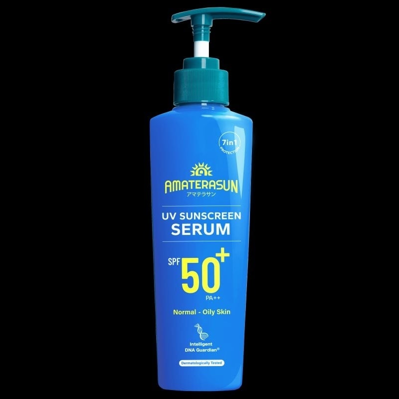 Sunscreen murah isi banyak, AMATERASUN UV Sunscreen Serum SPF 50+ PA++ 250 gram (amaterasunofficial.com)