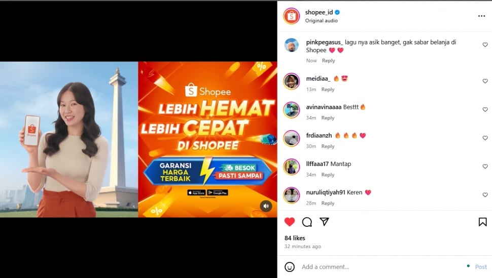 Iklan Shopee Lebih Hemat Lebih Cepat. (Dok: Istimewa)