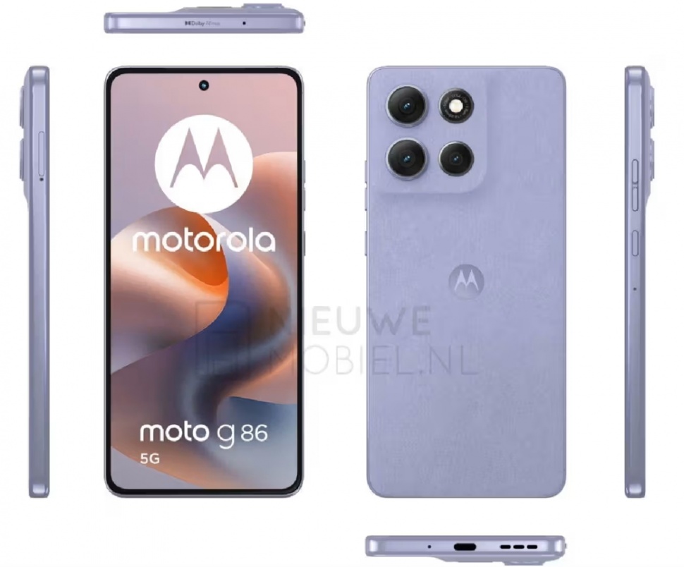 Render Moto G86. (Neuwe Mobile)