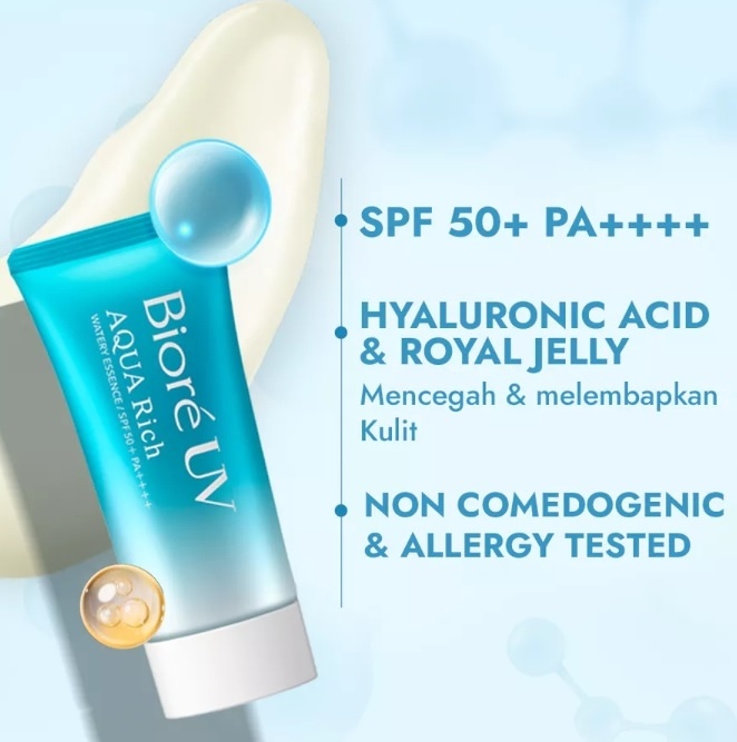 Biore UV Aqua Rich Watery Essence with Micro Defense SPF 50+ PA++++ (Shopee)