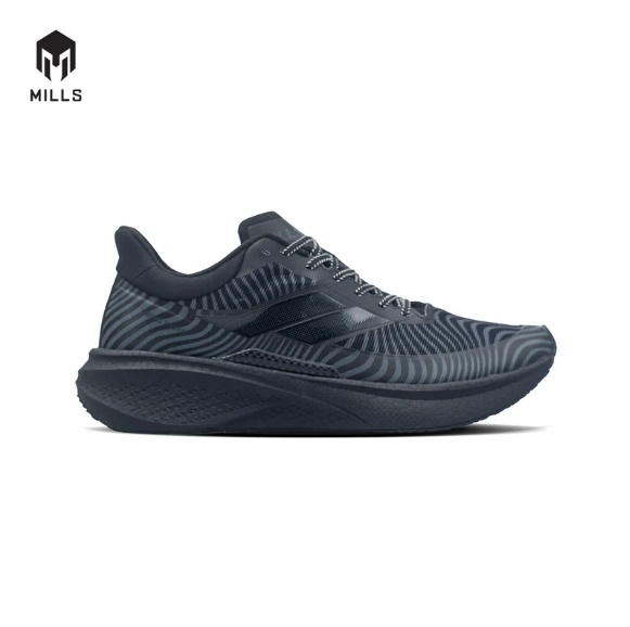 Mills Enermax Dynaplate Black, rekomendasi sepatu hitam lokal untuk lari & daily (mills.co.id)
