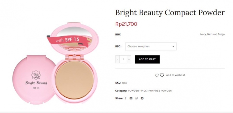 Bedak apa yang mengandung SPF? Ini rekomendasinya. (beliviva.vivacosmetic.com)