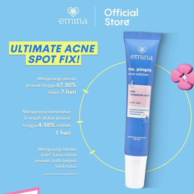 Emina Ms. Pimple Acne Solution Spot Gel (Shopee)