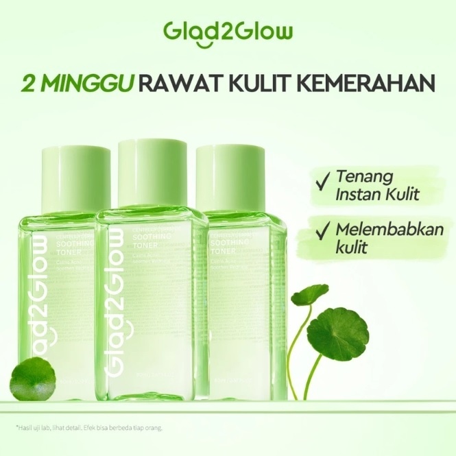 Glad2Glow Centella Ceramide Soothing Toner (Shopee)