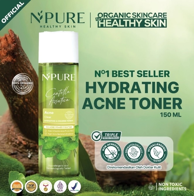 NPURE Cica Acne Toner (Shopee)
