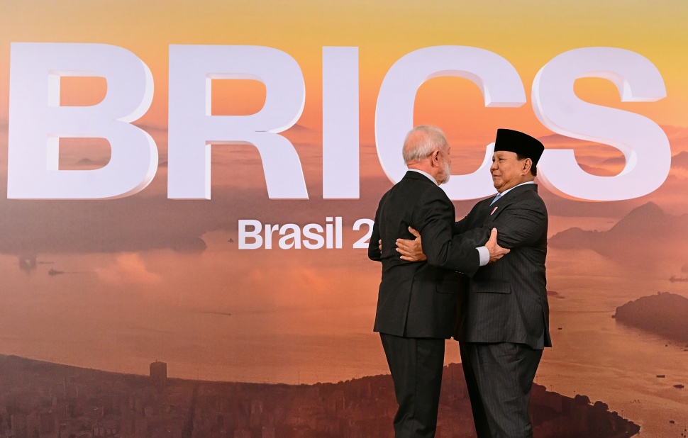 Presiden Prabowo Subianto menghadiri hari pertama KTT BRICS 2025 di Rio de Janeiro, Brasil, Minggu (6/7/2025). [Foto: Biro Pers Setpres]