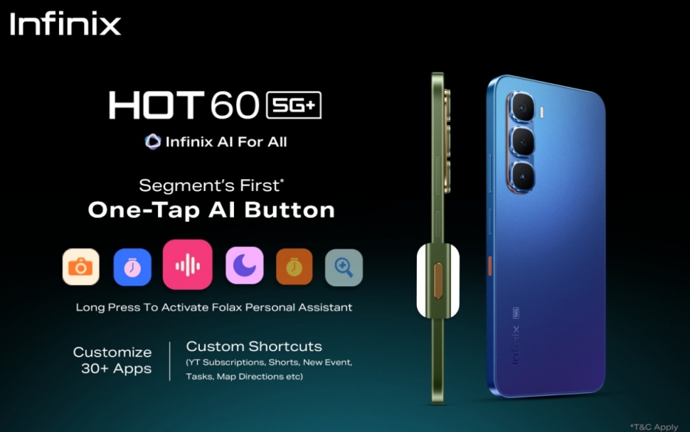 HP murah Infinix Hot 60 5G Plus. (Infinix India)