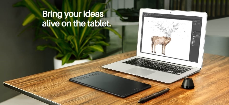 Huion H640P, tablet murah untuk desain grafis (huion.com)