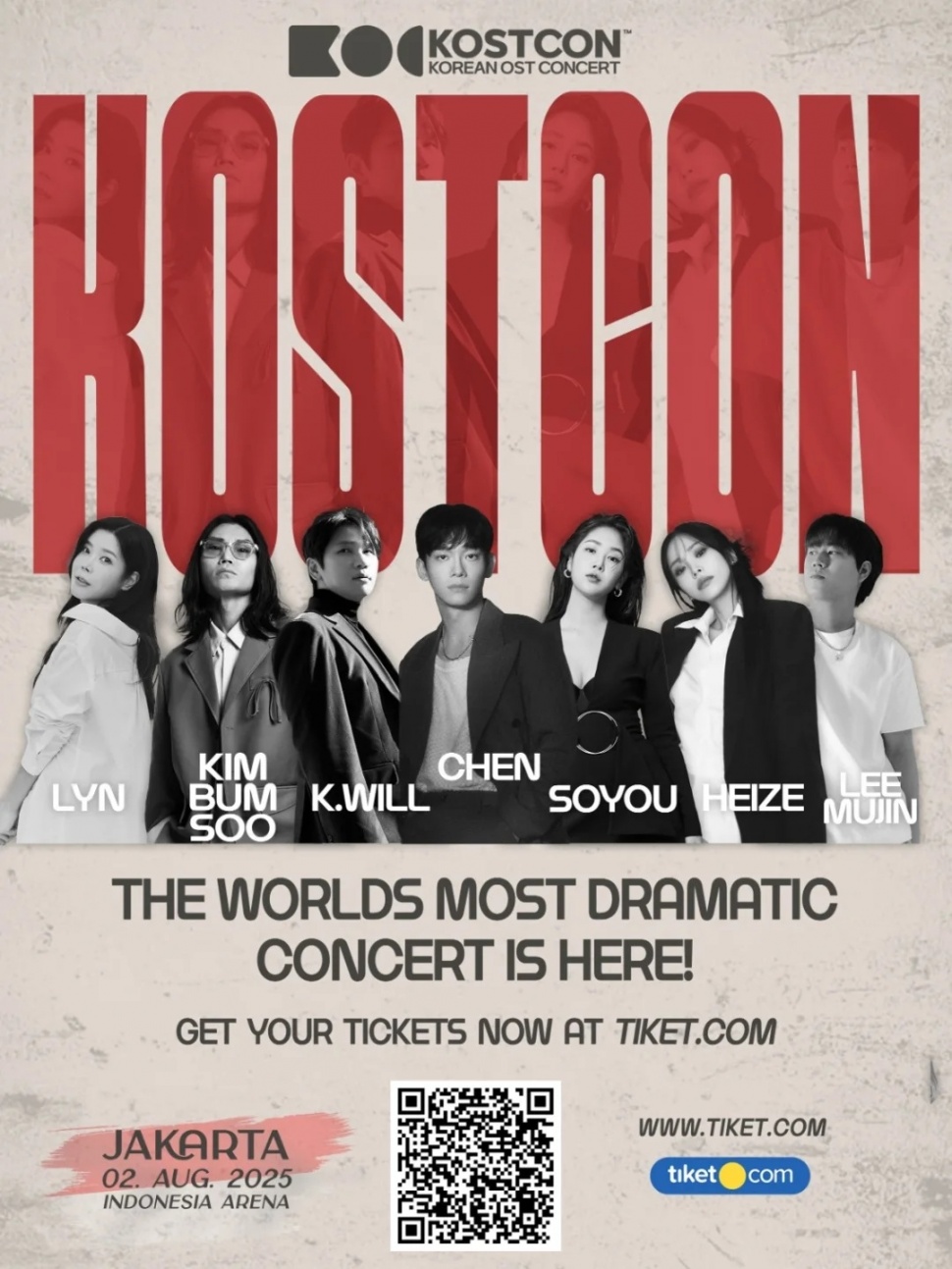Line up KOSTCON 2025. [Instagram]