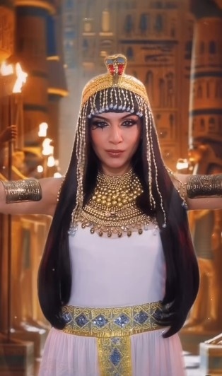 Tren Cleopatra Make Up [Instagram/farrajaidi]