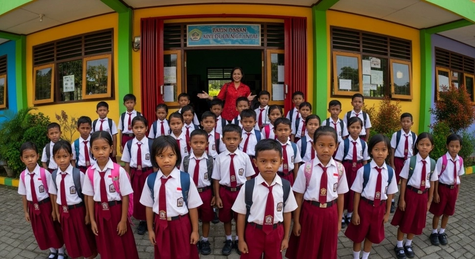 Seragam sekolah anak yang masih layak pakai bisa diwariskan dari kakak ke adik untuk hemat budget keluarga