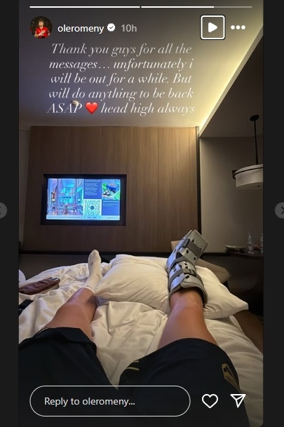 Striker timnas Indonesia, Ole Romeny beri kabar buruk. (Instagram/oleromeny)
