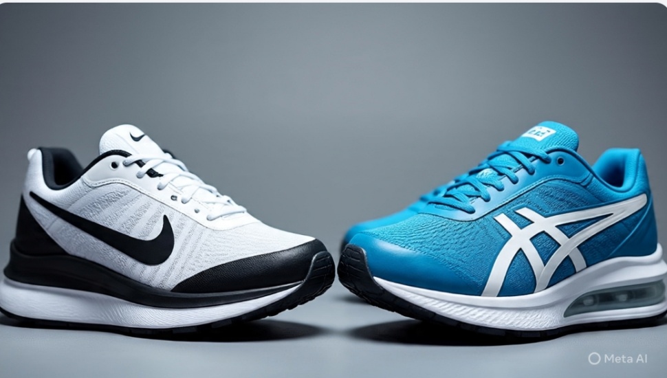 sepatu lari Nike VS ASICCS