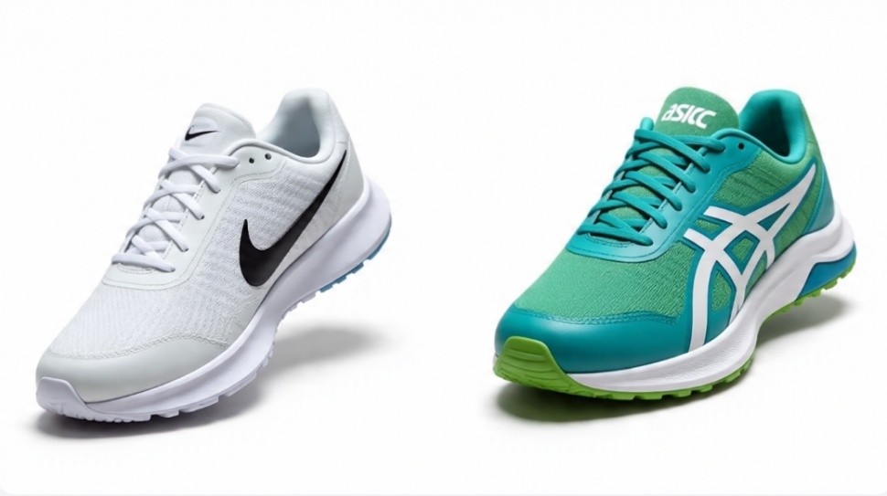 sepatu lari Nike VS ASICCS