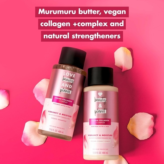 Love Beauty & Planet Shampoo Murumuru Butter & Rose (Shopee)