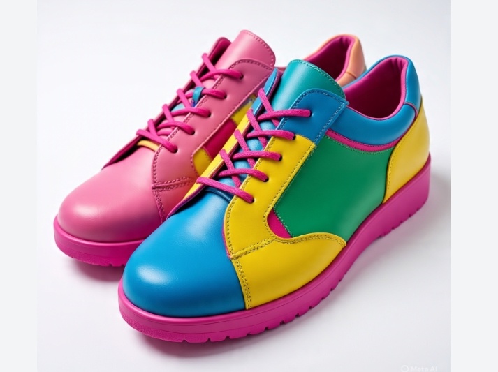 ilustrasi warna sepatu