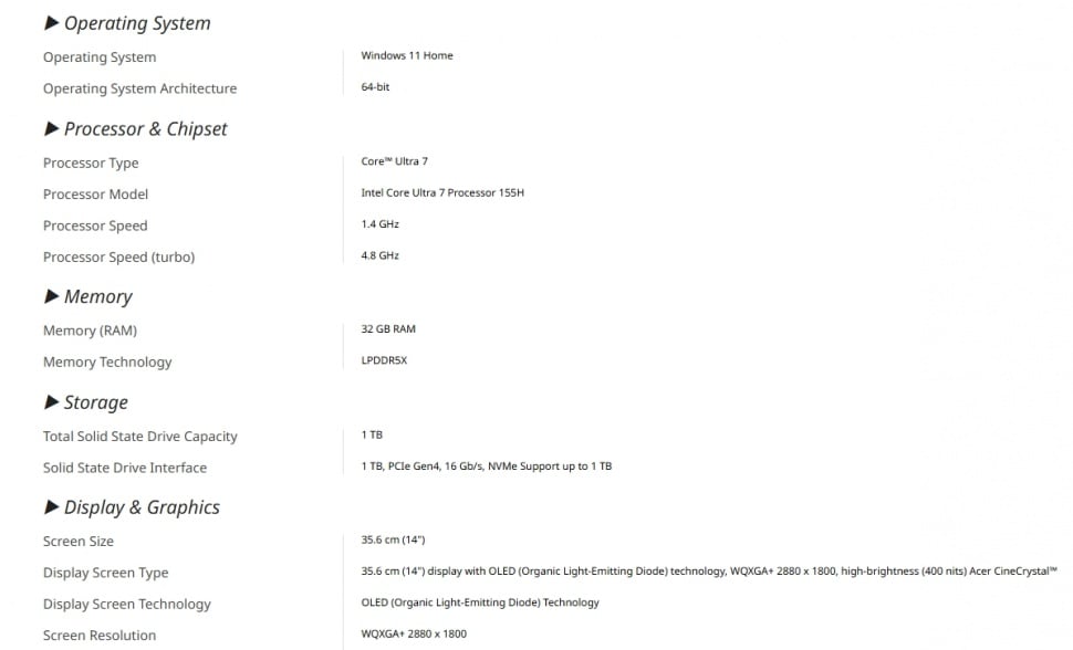 Acer Aspire Go 14 OLED. (Acer)