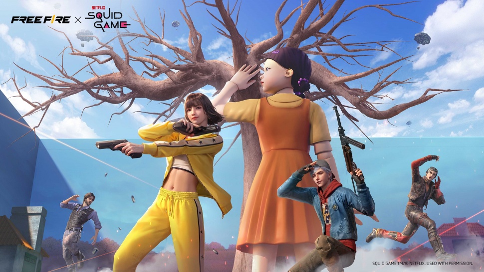 Kolaborasi Free Fire x Squid Game. [Garena]