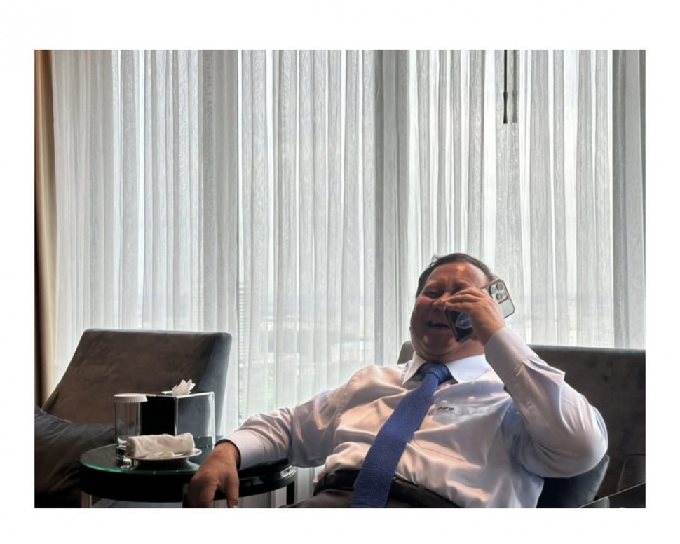 Presiden Prabowo Subianto berbincang dengan Presiden Amerik Serikat (AS) Donalad Trump melalui sambung telepon. [Istagram]