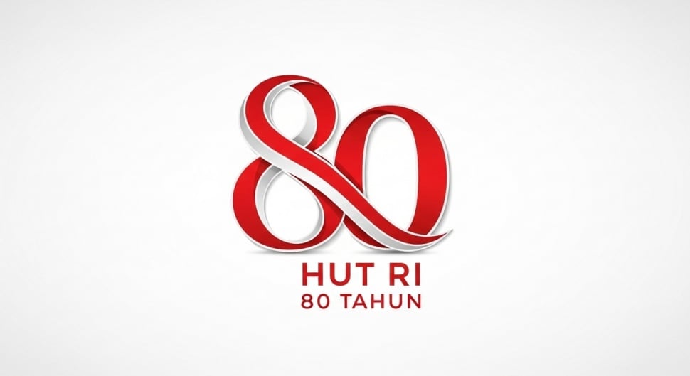 ilustrasi Logo HUT RI ke-80 (Google Ai)