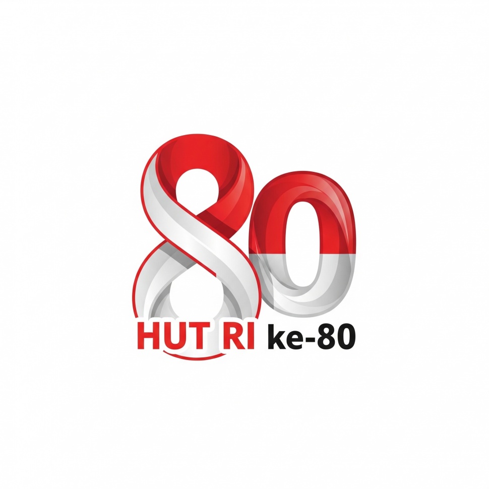 ide Logo HUT RI ke-80 versi PNG (Google Ai)