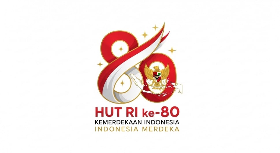 contoh Logo HUT RI ke-80 (Google Ai)
