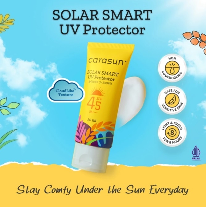 Carasun Solar Smart UV Protector SPF 45 PA++++ (Shopee)