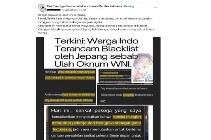 hoak mengenai negara Jepang