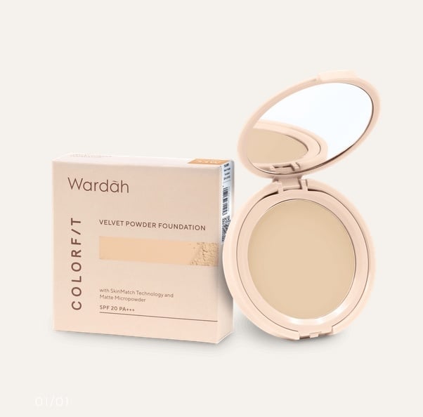 Wardah Colorfit Velvet Powder Foundation (Website/Wardah)