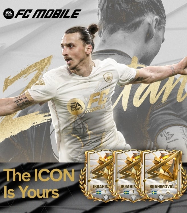 Zlatan Ibrahimovic jadi pemain gratis di FC Mobile. (Instagram)