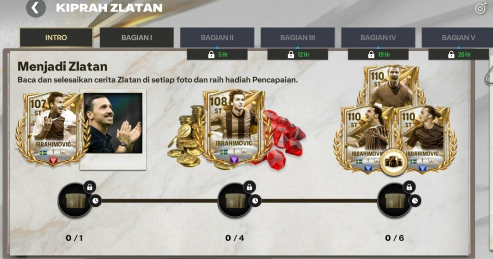 Event Kiprah Zlatan di FC Mobile. (Suara.com/ Rezza Rachmanta)