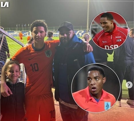 Kemy Agustien, ayah pemain keturunan Indonesia yang bermain untuk Curacao berkat Patrick Kluivert. (Instagram voetballinternational.nl)