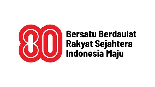 Logo HUT ke-80 RI resmi (Kementerian Sekretariat Negara)