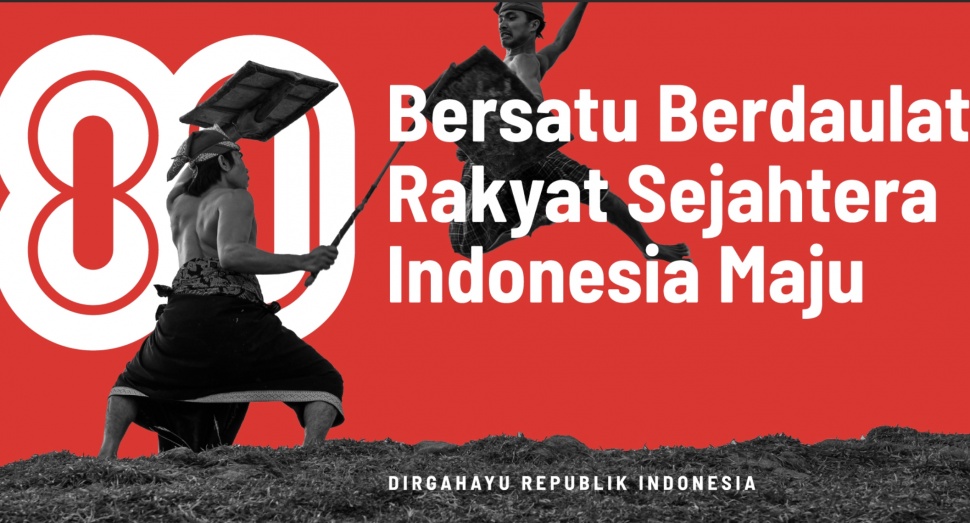 Banner Logo HUT RI ke-80 [Setneg RI]