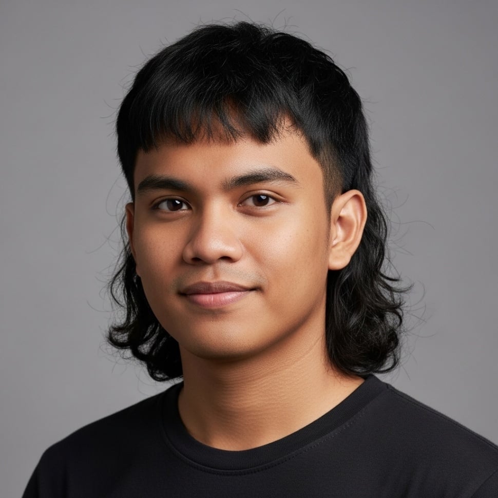 Inspirasi gaya rambut mullet untuk pria Indonesia [AI]