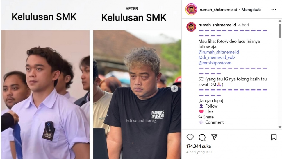 Meme Edi Sound Horeg. (Instagram)