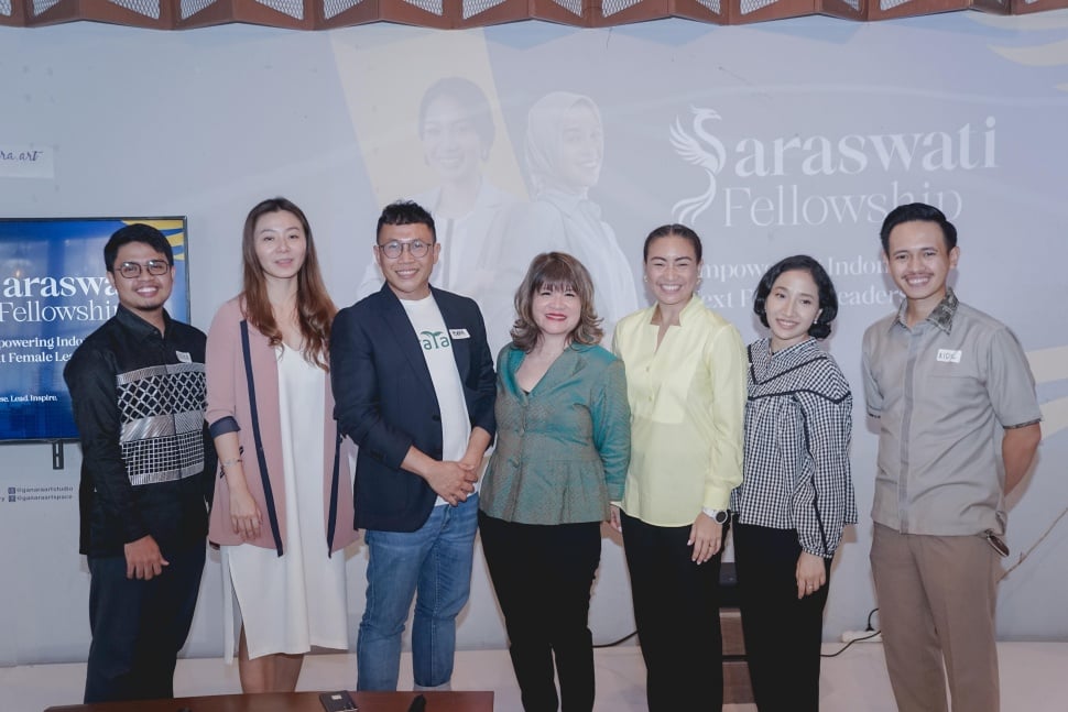 Rahayu Saraswati Djojohadikusumo, Politikus yang juga aktivis perempuan, meluncurkan Saraswati Fellowship, di Ganara Art Space, Jakarta, Kamis (24/7/2025), untuk mendorong maju kaum perempuan sebagai pemimpin di banyak bidang. [dokumentasi]