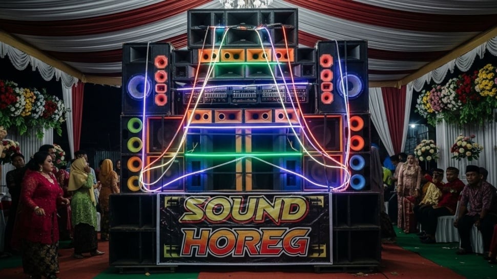 Ilustrasi sound horeg. (Google AI Studio)