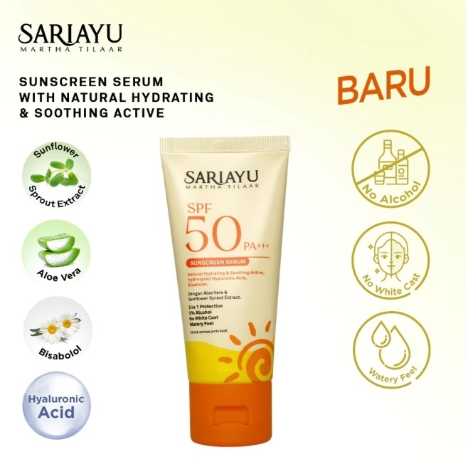 Sariayu SPF 50 PA+++ Sunscreen Serum (Shopee)