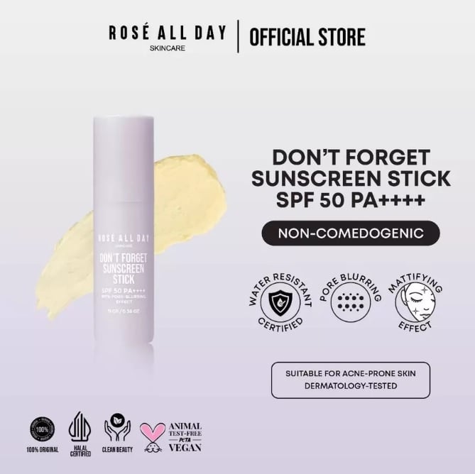 Rose All Day Don't Forget Sunscreen Stick (Shopee)