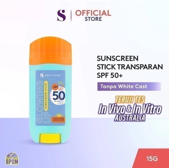 SOMETHINC Holyshield Glow Sunscreen Stick SPF 50++ PA ++++ (Shopee)