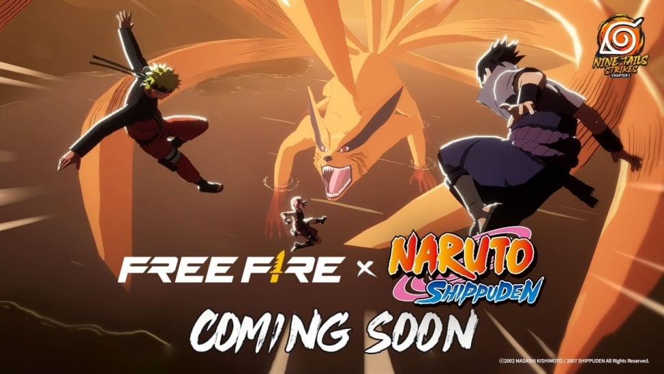 Free Fire x Naruto Shippuden. (Garena)