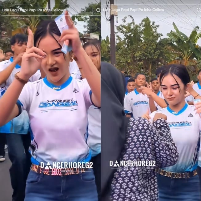 Icha Chellow sebagai dancer horeg (TikTok)