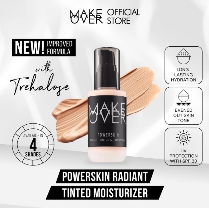 MAKE OVER Powerskin Radiant Tinted Moisturizer (Shopee)