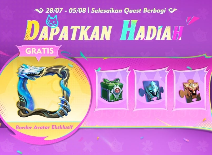 Hadiah gratis di MLBB. (Moonton)